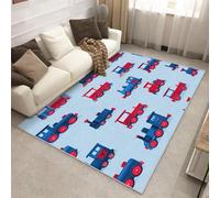 Générique Tapis Véhicule Mignon Enfants Interieur 120 x 180 cm, Tapis Salon Voiture Dessin Animé Chambre, Moquette Motif Antidérapant Lavable Poil Ras Doux, Décoration Intérieure QAZ86
