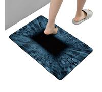 Générique tapis3D avec Illusion d'Optique,80 x 50 cm Antidérapant Séchage Rapide Décoratif,tapisD'entrée Illusion d ptiq niversaire F uvel an Ma on ée Sa IR
