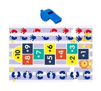 Générique tapisdejeu pour Hop and Count - tapisdesol interactif | tapisdejeu éducatif pour Tout-Petits garçons et Filles, tapisdesalle de Jeux Doux et antidérapant | Jouet d'exercice d'apprentis