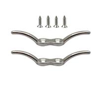 Générique Taquet d'amarrage pour mât de Drapeau,2 Pièces en Acier Inoxydable de Qualité Marine - Taquet d'attache avec vis de Fixation | pour Kayak, Canoë, Petit Voilier, Pont de Bateau