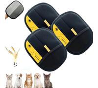 Générique Tarifa Pets Hair Remover, Tarifa Pets Remover Mitten, 3 in 1 Electrostatic Gloves Pet Hairs, Reusable Cat & Dog Double-Sided Grooming Mitt,for Carpet,Couch,Clothing (Style A,2PCS)