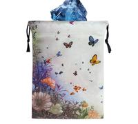 Générique Tarot Card Bag, Drawstring Storage Pouch, 5.12x7.09in Portable Dice Organizer, Soft Velvet Material, Secure Closure Design for Crystals, Watches, Altar Tools, Divination, Spiritual