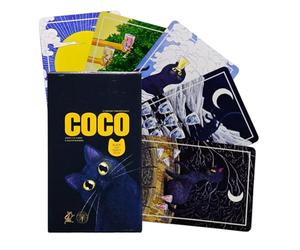 Générique Tarot Cards Cat Deck, Fortune Telling Tool, Beginner Set with Spiritual Guidance, Compact Pack Utility with Easy Carry, Divination Accessory, Longtail Meditation Aid for Home Use