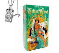 Générique Tarot de la Roue d'or - édition de Poche, Comprend des Cartes de Tarot et Un Collier, Parfait pour Les débutants