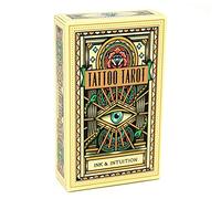 Générique Tarot de Tatouage: Encre et Intuition,Tattoo Tarot: Ink & Intuition,Tarot Deck,Firend GameJouets de voyance