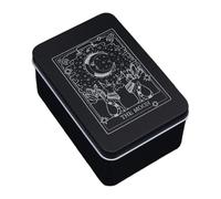 Générique Tarot Deck Box - Moon Sun Printed Storage for Fortune Telling | Astrology Trinket Keepsake Organizer, Home Decor Accessory for Cards Crystals Jewelry, Spiritual Meditation Display Tool