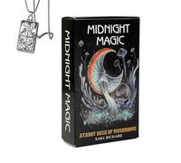 Générique Tarot Magique des Champignons de Minuit - Jeu de Poche pour débutants avec Collier