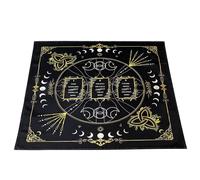 Générique Tarot Tablecloth - 63x63cm Tarot Witchery Supplies | Comfortable Materials Thick Velvet Fabric Create Beautiful Memories Altar Taarot Card Cloth for Kitchen Parties, Wall Decor
