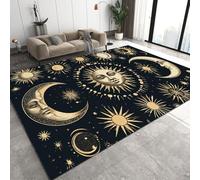 Générique Tarot Tapis de Couloir Long 100x200 cm 3D Mysticisme Tapis de Chevet Grand Flanelle Antidérapant Lavable Poil Court Tapis pour Chambre Couloir Q-403