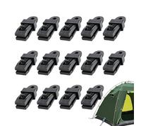 Générique Tarp Clips, Heavy Duty Strong Fixed Clamp 15-Piece Tent Lock Grip | Tarp clips with heavy duty strong fixed clamp 15-piece lock grip design, perfect for car, truck covers, boat tarpaulins, and