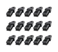 Générique Tarp Clips - Heavy Duty Strong Fixed Clamp | Tarp Clips Tent Lock Grip | 15 Pieces 8cm PP for Car Truck Covers Boat Tarpaulins Swimming Pool Canvas Outdoor Camping Awning Car Canopy