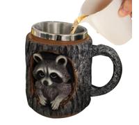 Générique Tasse 3D 310ml Mug Animaux Trou Arbre | Tasse Réutilisable Anniversaire Détente Maison Collection Personnelle Loisirs Weekend