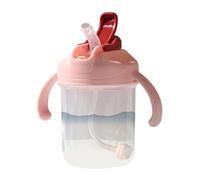 Générique Tasse à bec,Bouteille de Transition 300 ml Anti-fuite Anti-goutte - Gobelet avec paille lestée,pour Maison Chambre Voyage Poussette Filles Garçons 12-36 Mois