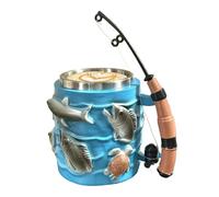 Générique Tasse à Boire - 300 ml Double Paroi en Acier Inoxydable Isolation Thermique,Gobelet pour Canne à Pêche,Pour lait eau gazeuse jus thé bière père copain grand-père oncle