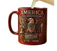 Générique Tasse à Café 250e Anniversaire | Gobelet Commémoratif pour Eau - Mug à Thème pour Café | Pour maison, bureau, appartement, école, salle de classe, restaurant, café