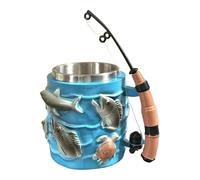 Générique Tasse à café - 300 ml, motif 3D sur le thème de la pêche, prise confortable,Tasse Pêche pour Thé Café - Pour Café Chaud, Thé Glacé, Bière, Jus, Eau Froide, Boissons