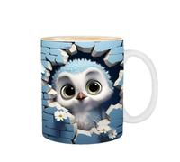 Générique Tasse à café 3D,tasse à café 3D Céramique 11oz | Modèle de pour les amateurs de café, de thé au lait, cadeau d'anniversaire de vacances