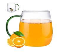 Générique Tasse à café animale 3D | Tasse à boire en verre borosilicaté transparent de 380 ml | à café de dessin animé pour la maison, lieu de travail, tasses à portables pour Bars