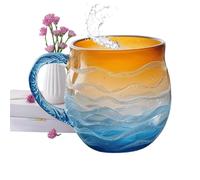 Générique Tasse À Café | avec Design Sunset and Sea en Résine Et Poignée | À Café Mignon | pour Bureau Maison Plage Cuisine Hommes Femmes