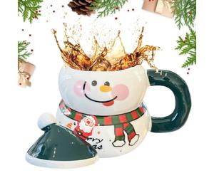 Générique Tasse à café de Noël 500 ml mug isotherme pour boissons de fête | Mug sapin de Noël pour boissons des fêtes pour thé, lait, eau, jus, maison, fête, dortoir, café, appartement, couple,