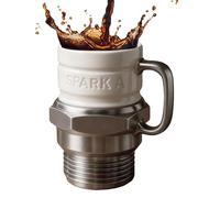 Générique Tasse à café de voyage - Verres à lait - Tasse à café créative avec bougie d'allumage, pour les réducteurs, amateurs de voitures, mécaniciens, amateurs de garage, les, anniversair