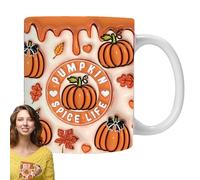 Générique Tasse à café d'Halloween - Conception fantôme de | Tasse de cacao chaud en céramique de 12 oz, verres de vacances amusants pour les boissons chaudes et froides, idée cadeau créative pour le