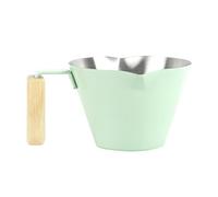 Générique Tasse à Café en Acier Inoxydable | Mug À Latte Avec Double Bec Verseur Et Échelle De 100ml - Tasse D'Eau Avec Poignée - pour le Thé le Lait le Chocolat Chaud le Brassage Maison la Cuisine