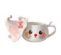 Générique Tasse à Café en Céramique Mug Chat en Céramique avec Ergonomique | Mug Chapeau de Sorcière Idée Cadeau pour Lait Whisky Bière Pique-Nique Fête Nouvel An Randonnée Maison
