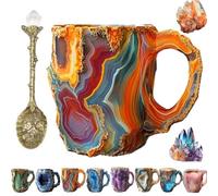 Générique Tasse à Café En Cristal MinéRal Naturel,Tasse à Café En Cristal Translucide Multicolore,Tasse à Café En Cristal Avec Pierre MinéRale 3d, IdéAl Pour La Maison Et Le Bureau (#3)