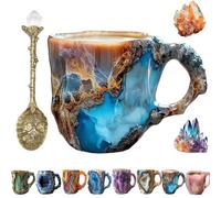 Générique Tasse à Café En Cristal MinéRal Naturel,Tasse à Café En Cristal Translucide Multicolore,Tasse à Café En Cristal Avec Pierre MinéRale 3d, IdéAl Pour La Maison Et Le Bureau (#1)