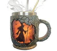 Générique Tasse À Café Originale 386ml | Tasse de Camping Feu de Bois | Texture Écorce 3D avec Ergonomique Cadeau Anniversaire Noël pour Adultes Amis Collègues Enseignant