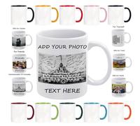 Générique Tasse A Cafe Personnalisé Photo Texte et LOGO, Mug Personnalisable Original, Mugs et Tasses à Café Cadeau pour D'anniversaire/Souvenir/Naissance/Collègue/Maitresse, Famille et Amis