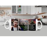 Générique Tasse à Café Pierre de la star academy devant le chateau, 325 ml, Blanc