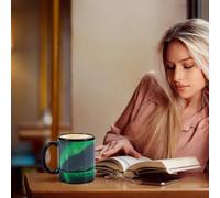 Générique Tasse à café réactive de couleur de tasse en céramique changeante par chaleur | Tase magique sensible à la chaleur avec motif pour boissons chaudes et froides, pour la maison, le bur