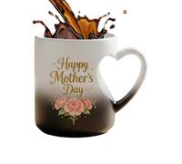 Générique Tasse à café romantique - Porte-boisson en céramique de 325 ml, tasse chaude et froide avec un design élégant, à thé et à cacao, détail en forme cœur, vaisselle de table pour fêtes