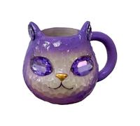 Générique Tasse À Café | Tasse À Café Fait Main Visage Chat Minéral - Décoratif Artisanal Pour Maison Cadeau Femme Homme