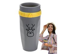 Générique Tasse à eau à fermeture torsadée - 6,54 pouces, 300 ml, avec paille | Tasse de voyage thermique étanche, tase Anti-brûlure en PC Portable pour étudiants filles femmes garçons café