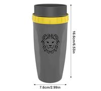 Générique Tasse à eau à fermeture torsadée - 6,54 pouces, 300 ml, avec paille | Tasse de voyage thermique étanche, tase Anti-brûlure en PC Portable pour étudiants filles femmes garçons café