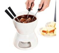 Générique Tasse à Fondue | Chauffe-Beurre Céramique - Bol Mug à Trempette au Fromage Fait Main | pour Apéritif Dessert Sauce Fruits de Mer Fromage Caramel Datte Pique-nique Soirée