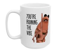 Générique Tasse à thé humoristique, gobelet à boisson en céramique imprimée, design avec lettrage gras, support de boisson de les jours, accessoire de cuisine, tasse avec thème tendance, cadeau p