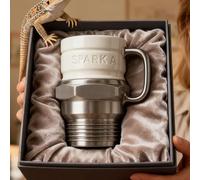 Générique Tasse Bougie D'allumage, 12 Oz Tasse Mécanicien Automobile, Tasses À Café Design Bougie D'allumage Moteur Automobile, Verre À Main Cadeau Pour Amateurs De Voitures, Mécaniciens