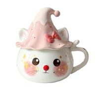 Générique Tasse Café Chat Mug Chat Mignon avec Ergonomique pour Thé | Tasse Chapeau de Sorcière Halloween Idée Cadeau pour Lait Whisky Bière Pique-Nique Fête Nouvel An Randonnée Maison