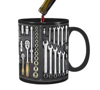 Générique Tasse Céramique Coffret À Outils - 9,5x8cm | Mug Drôle Pour Papa Mécanicien | Cadeau Fête Des Pères Café Thé Boissons Chaudes | Idéal Maison Bureau Amateurs De Bricolage