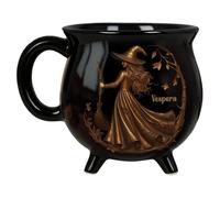 Générique Tasse Chaudron - Céramique Chat Sorcière pour Boissons | Tasse Chaudron Décorative Gothique pour Femmes Amateur de Thé Amis Cuisine