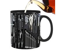 Générique Tasse de coffret à outils de mécanicien,Tasse de mécanicien, à café drôle de - Grande boîte à outils tasse à café tasse à thé pour eau, whisky, soupe, jus, vin
