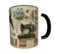 Générique Tasse De Machine À Coudre - Tasse À Thé À Café De 400 Ml, Verres Créatifs Sur Le Thème De La, Accessoire De Cuisine, À Boisson, En Céramique, Cadeau De Café De Cuisine Élég