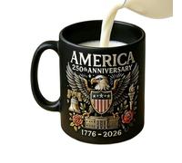 Générique Tasse de Thé 250e Anniversaire | Tasse Céramique Patriotique | Mug à Thème pour Café,pour Hommes, Femmes, Bureau, Appartement, École, Restaurant, Café