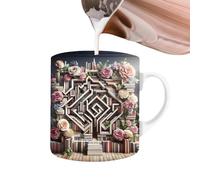 Générique Tasse D'étagère 3D - Tasse À Café En Céramique De 350 Ml Pour Les Amateurs De Livres, Conception D'étagère De Bibliothèque, Tassee Cadeau Littéraire Pour Les Lecteurs,