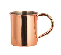 Générique Tasse en laiton à bord roulé Verre élégant Design classique Pour une utilisation quotidienne Charme de qualité Maison (Brown, 9.2X8.5CM)
