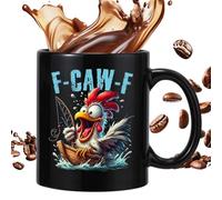 Générique Tasse En - Tasse De Poulet En Amusante De 12 Oz | Tasses À Thé Coq | Boisson À Base De Café Et De Thé Pour Les Collègues De Travail | Tasses En - Work Coffeee Milk Hot Co